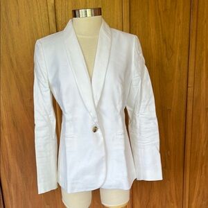 J. Crew White Blazer Professional Suit Jacket